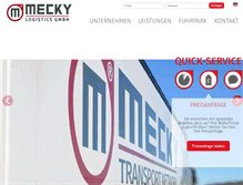 Tablet Screenshot of mecky.com